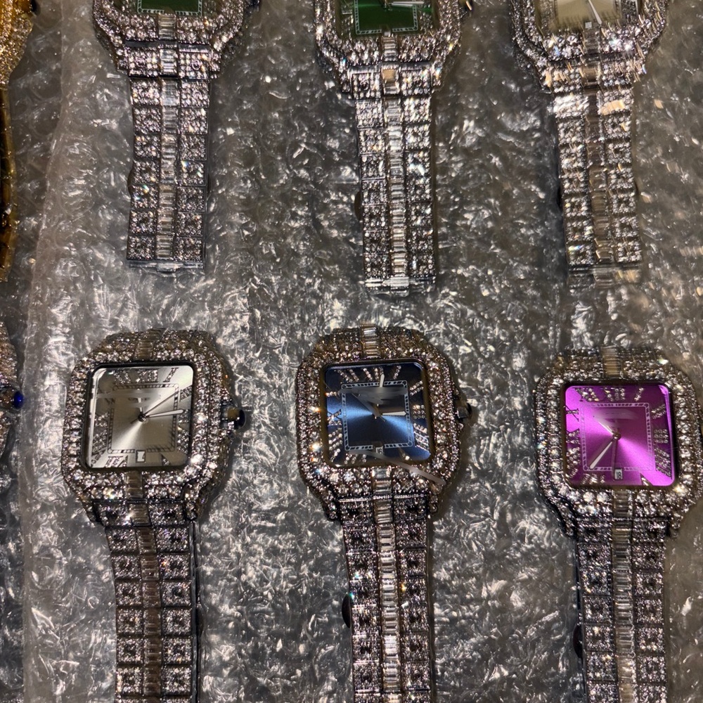 Iced out watch